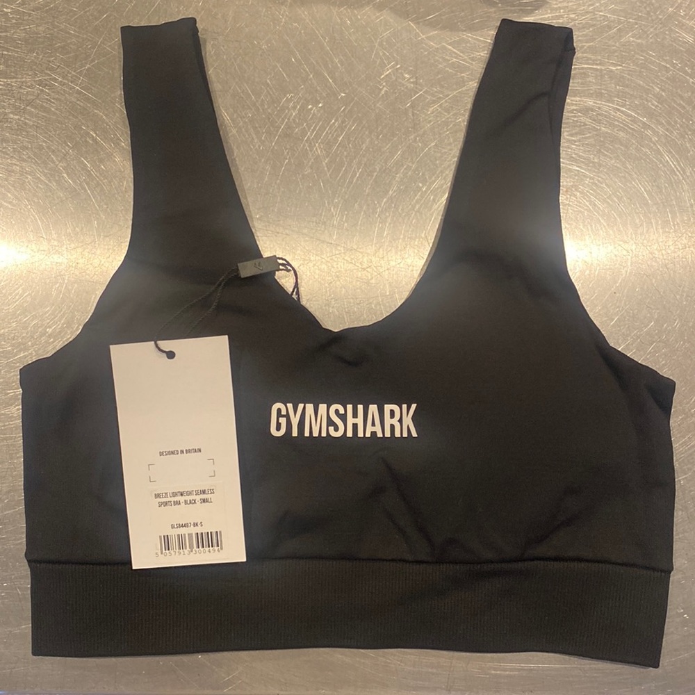 Gymshark - Breeze Lightweight Seamless Sports Bra - Black - Small